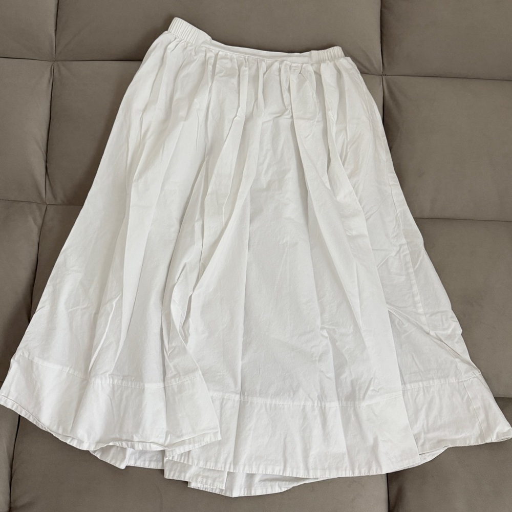 Elastic Waist Midi Skirt Size S